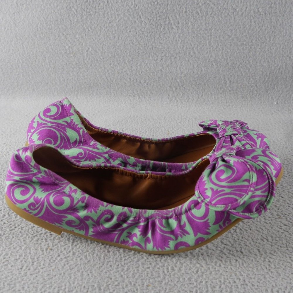MARC JACOBS New $248 Multicolored Paisley Print Ballet Flats 37.5 EU 7.5 US  ANB